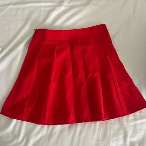 Red pleated tennis skirt SHEIN size 4